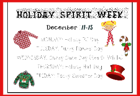  Holiday Spirit Week